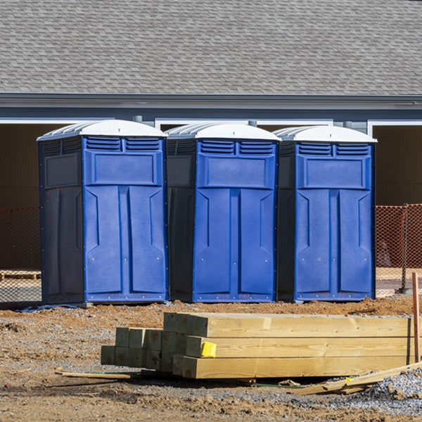 are there any restrictions on where i can place the portable toilets during my rental period in Holland AR